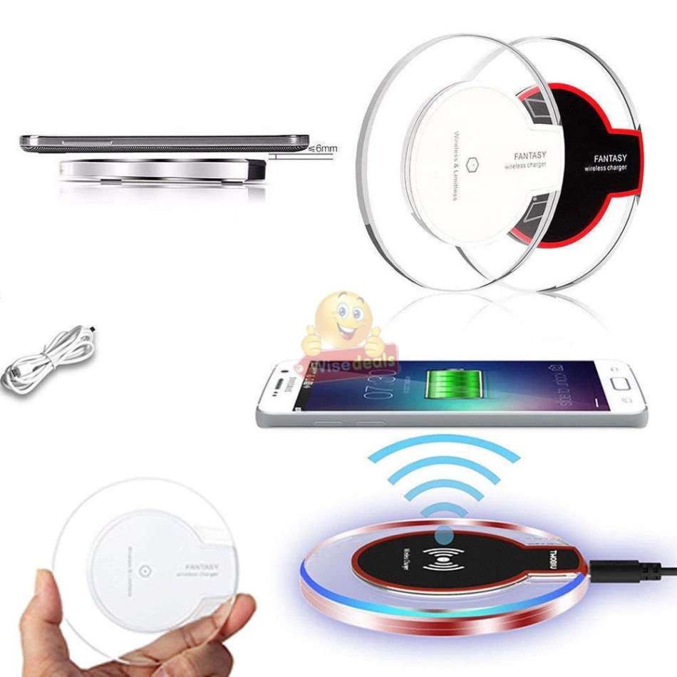 Wireless Charger for all QI Compliant Phones & Devices with USB Port