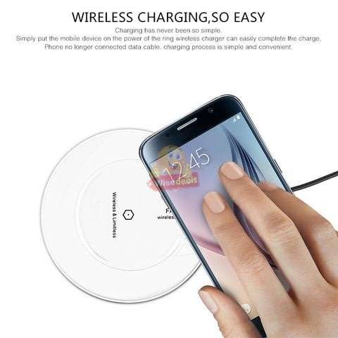 Wireless Charger for all QI Compliant Phones & Devices with USB Port