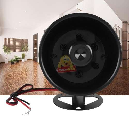 Super Loud 12V Siren Horn, Can be Used With a Variety of Alarms