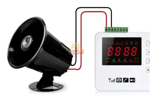 Super Loud 12V Siren Horn, Can be Used With a Variety of Alarms