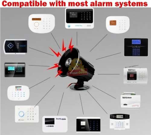 Super Loud 12V Siren Horn, Can be Used With a Variety of Alarms
