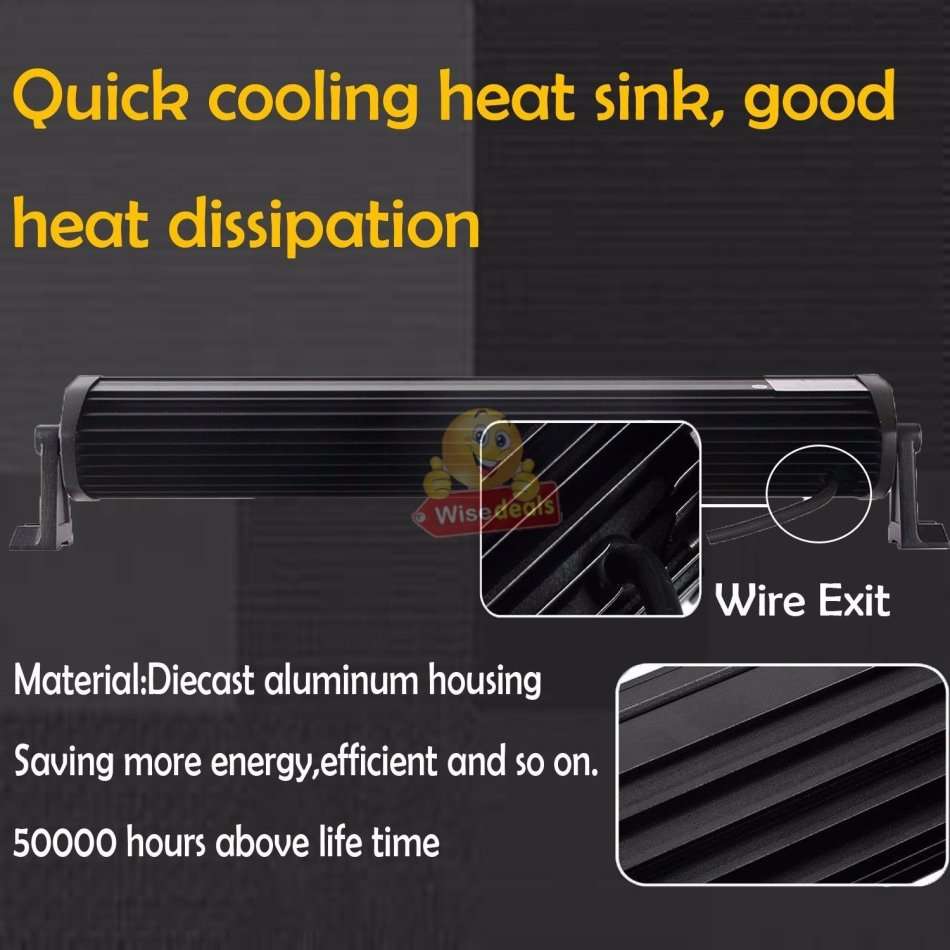 21 Super Bright 120W Spot & Floodlight Combo LED Bar Work Light, 9000 Lumens, 9-60V