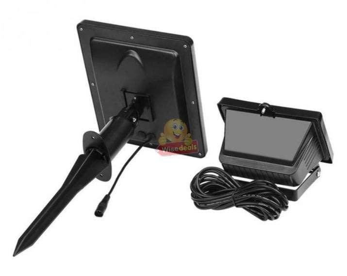 LED Solar Flood Light with 5 meter cable, Solar Panel, Bracket & Ground Stand, Day Night Sensor