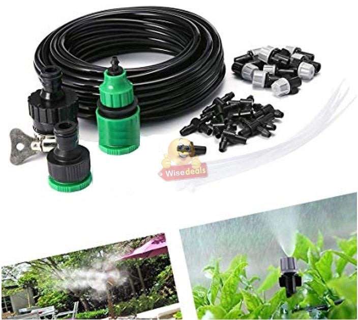 Pre-assembled Outdoor Misting / Irrigation System, Perfect for Cooling or Watering Your Plants