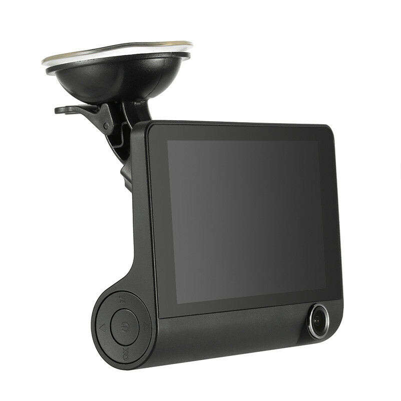 4 Inch IPS 1080P HD Night Vision DVR with Front, Inside & Rear Camera, 170° Wide-angle,G-Sensor