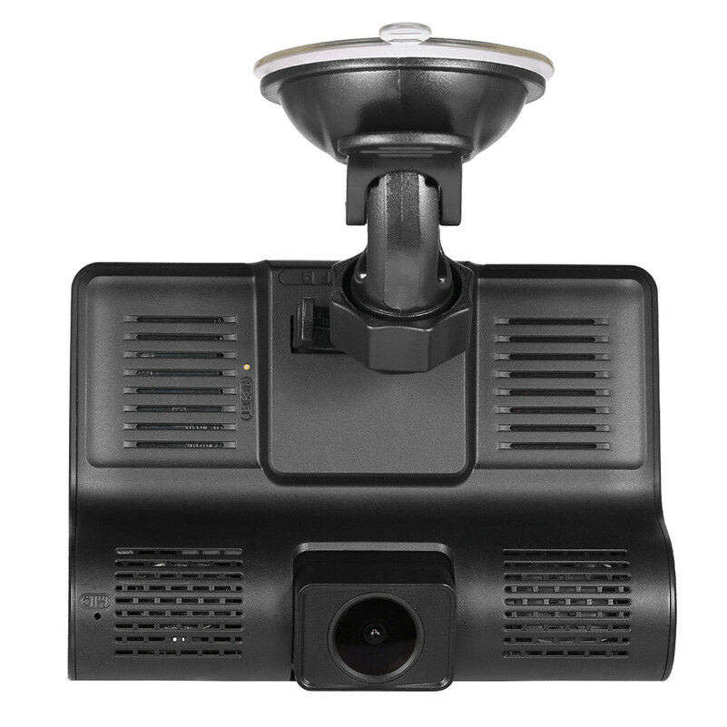 4 Inch IPS 1080P HD Night Vision DVR with Front, Inside & Rear Camera, 170° Wide-angle,G-Sensor