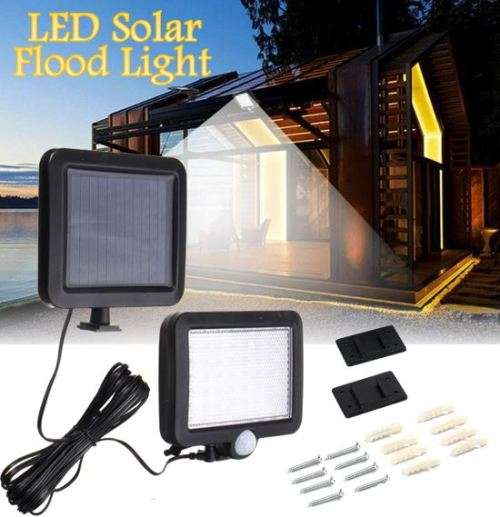 Multi-Functional SOLAR Energy PIR Motion Sensor Detection Flood Light Kit