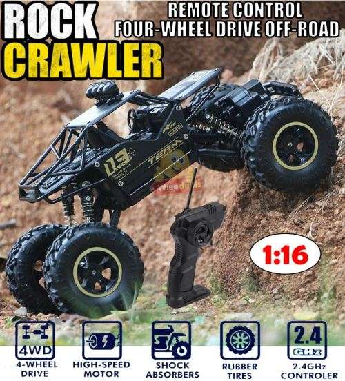 1:16 2.4Ghz Remote Control Die-Cast Off-Road Rock Crawler, High Speed, Rubber Tyre's, Shocks etc