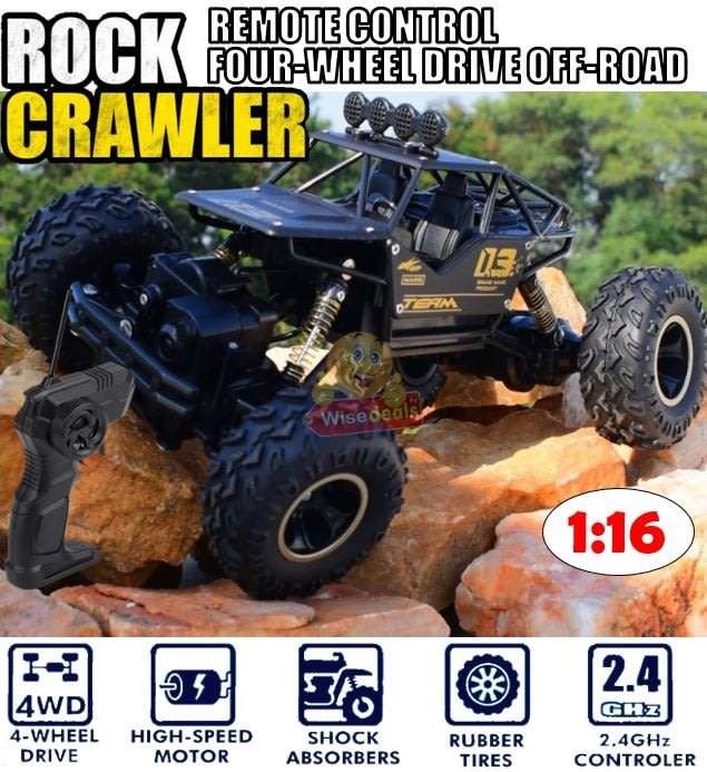 1:16 2.4Ghz Remote Control Die-Cast Off-Road Rock Crawler, High Speed, Rubber Tyre's, Shocks etc