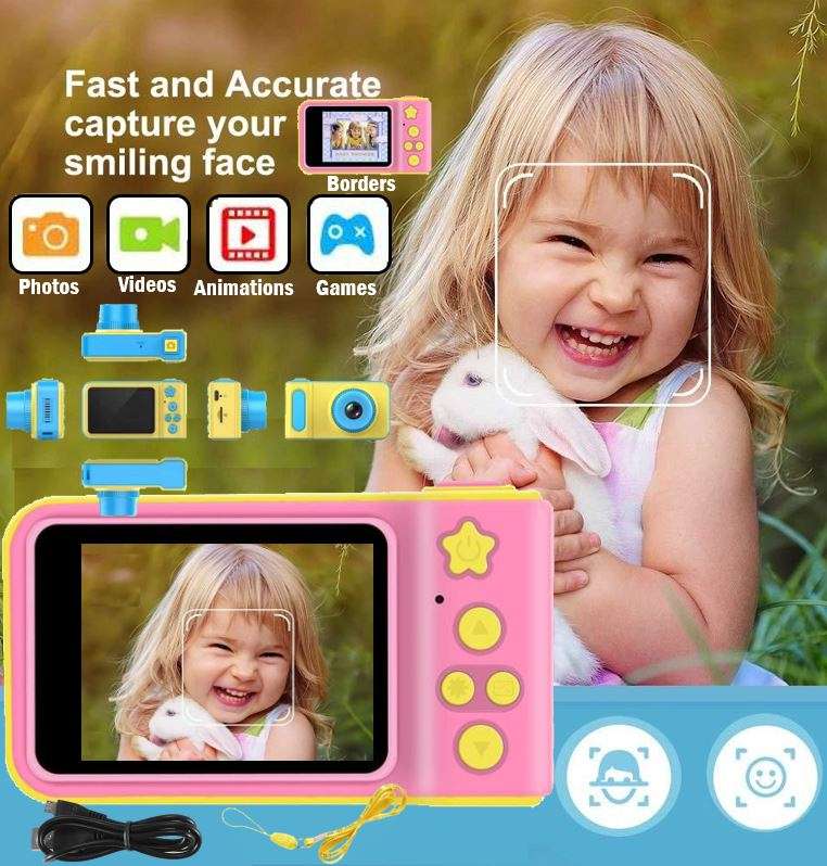 2" Kids Digital Camera  Take photos, Record Videos, Games, Microphone, Rechargeable etc