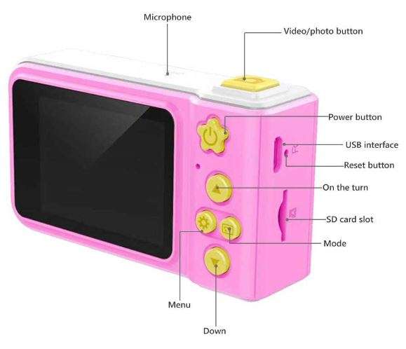 2" Kids Digital Camera  Take photos, Record Videos, Games, Microphone, Rechargeable etc