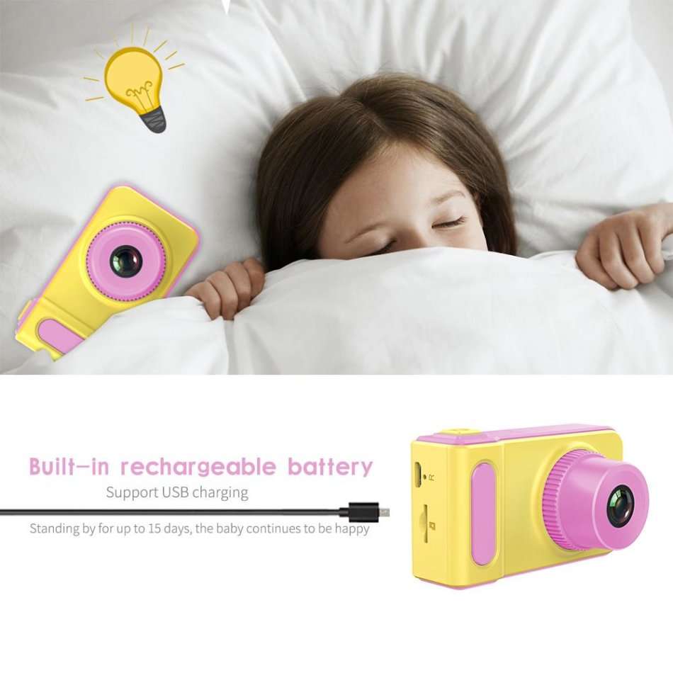 2" Kids Digital Camera  Take photos, Record Videos, Games, Microphone, Rechargeable etc