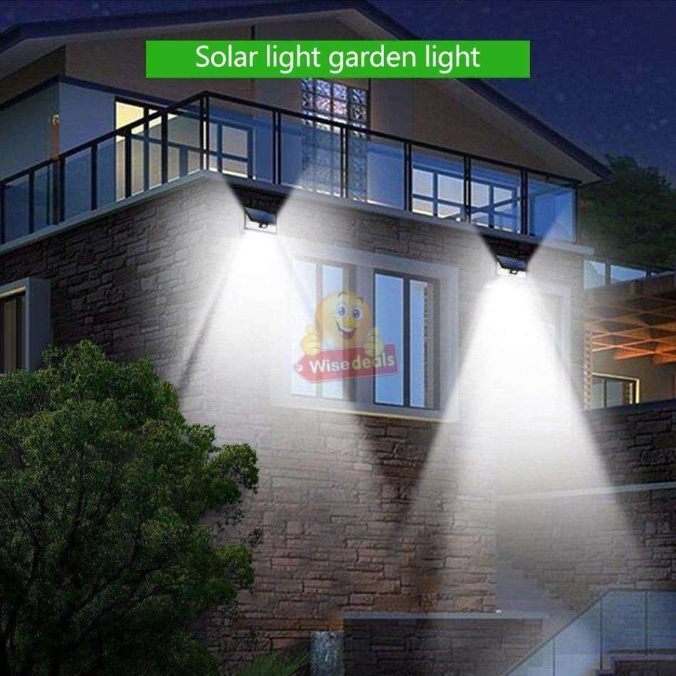 40 LED Solar Power Wall Light, PIR Motion Sensor, Waterproof, Night Sensor & Eco-friendly, 3 Modes