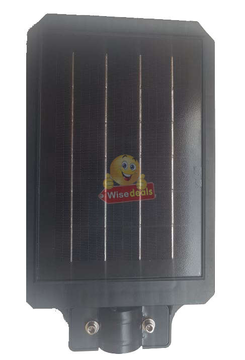 30W LED Solar Street Light with 3 Lightening Modes, LED Battery Indicator Lights & Remote Control