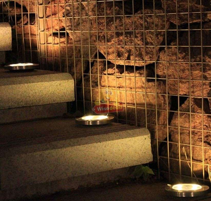 Outdoor Solar Ground Light, Waterproof, Light Sensor, Perfect for Driveway, Pathway, Garden, Patio,