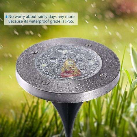 Outdoor Solar Ground Light, Waterproof, Light Sensor, Perfect for Driveway, Pathway, Garden, Patio,