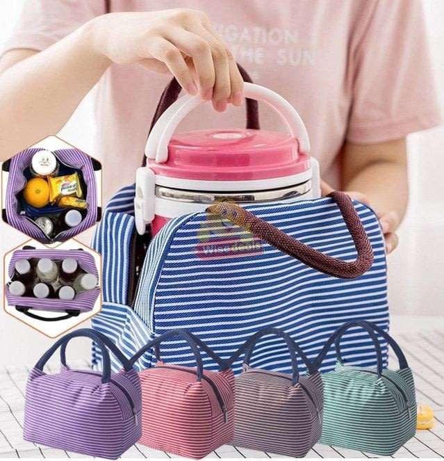 Aluminium Insulation Lining Lunch Bag, BPA Free and Keep Food Fresh for Longer