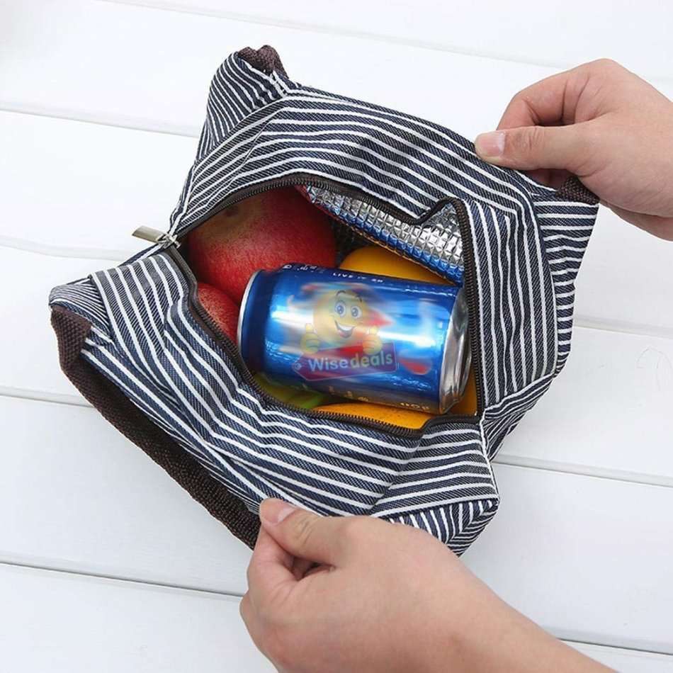 Aluminium Insulation Lining Lunch Bag, BPA Free and Keep Food Fresh for Longer
