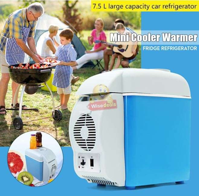 7.5L 12V Cool & Warm Car Freezer, Ideal for Road Trips, Camping, Picnic and more