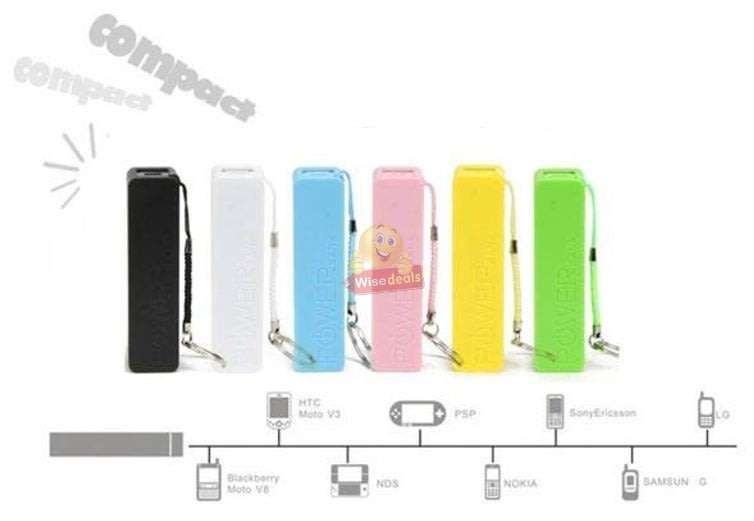 3600mAh Power Bank with Keyring and 5-in-1 Multi-Functional Cable for Charging of different Devices