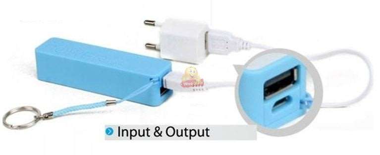 3600mAh Power Bank with Keyring and 5-in-1 Multi-Functional Cable for Charging of different Devices