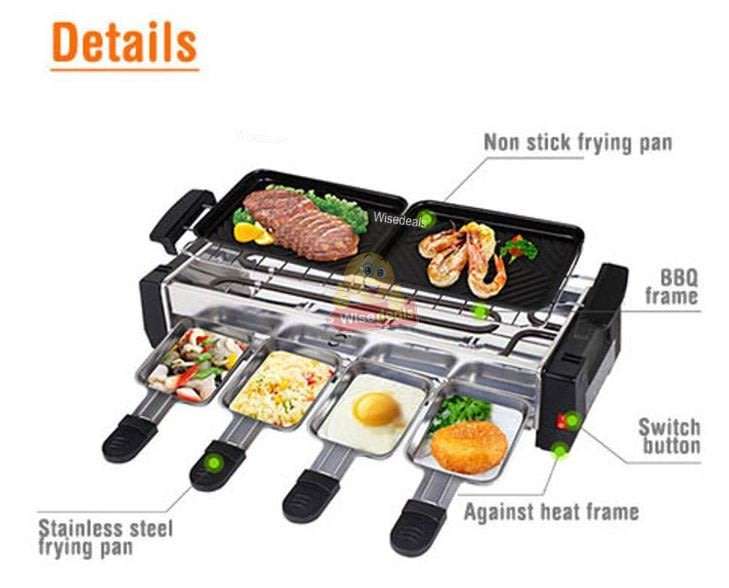 Light & Portable Smoke Free Electric BBQ Grill