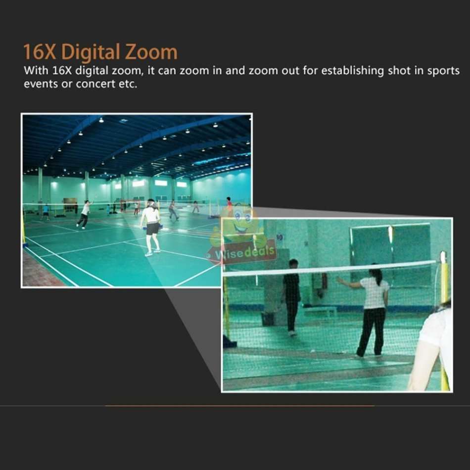 HD Digital Video Camcorder, 3.0 Inch LCD Screen, 20MP, 16X Zoom, Anti-shake, Support SD Card