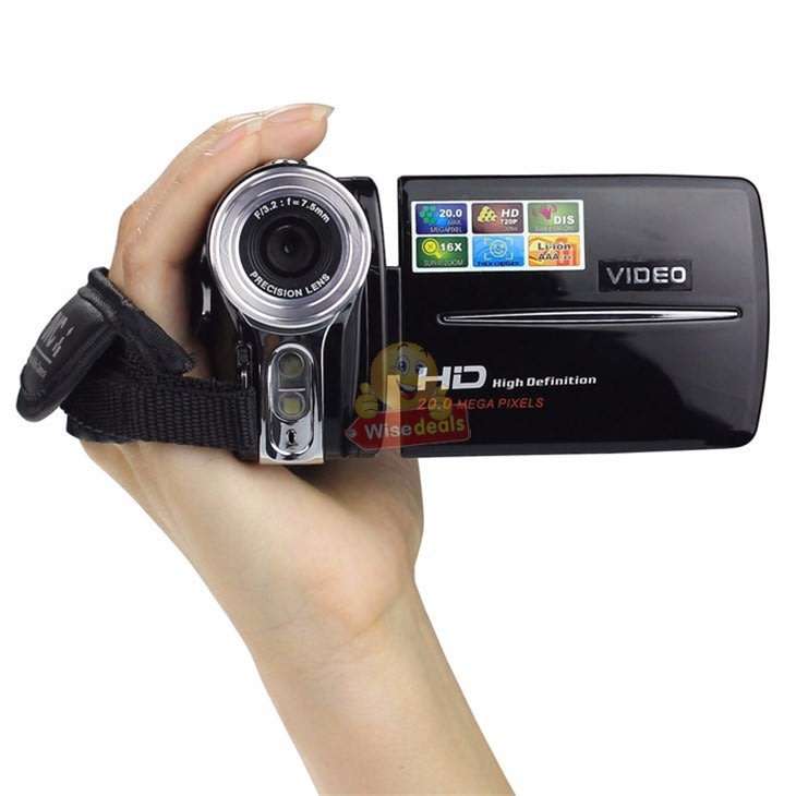 HD Digital Video Camcorder, 3.0 Inch LCD Screen, 20MP, 16X Zoom, Anti-shake, Support SD Card