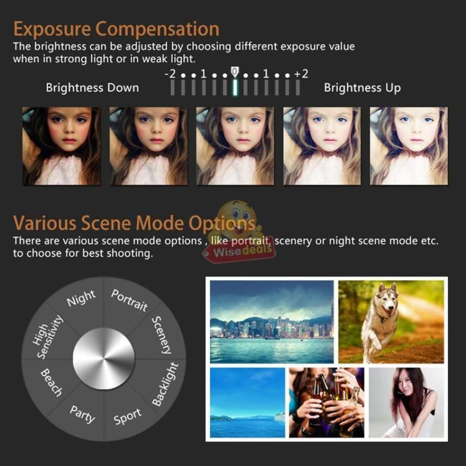 HD Digital Video Camcorder, 3.0 Inch LCD Screen, 20MP, 16X Zoom, Anti-shake, Support SD Card