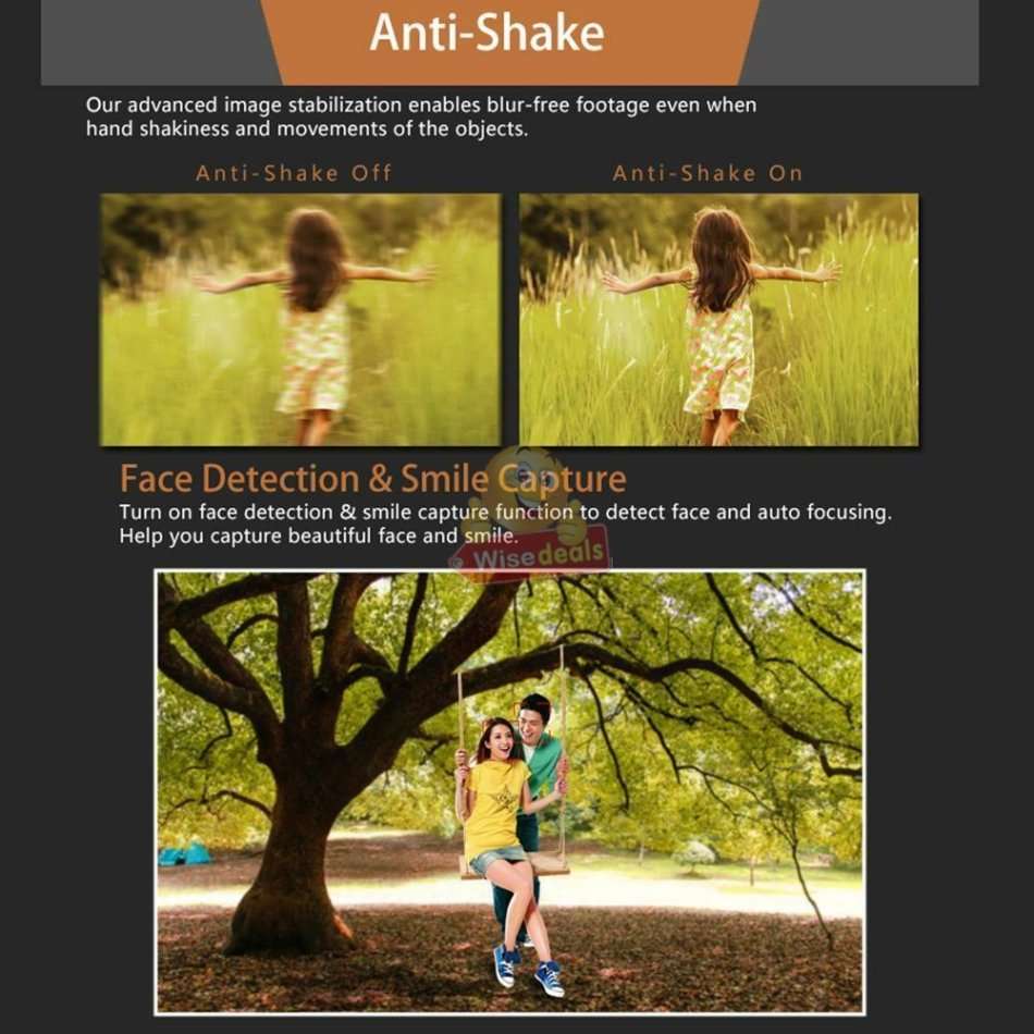 HD Digital Video Camcorder, 3.0 Inch LCD Screen, 20MP, 16X Zoom, Anti-shake, Support SD Card