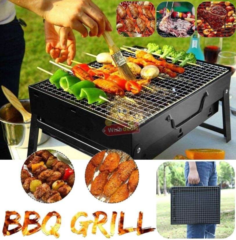 Portable BBQ Braai, Folds into a carry case, open and ready to grill in seconds