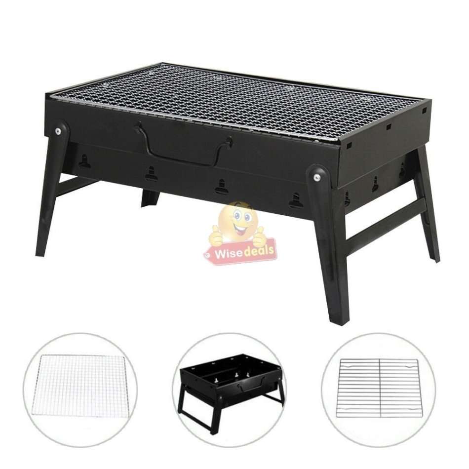 Portable BBQ Braai, Folds into a carry case, open and ready to grill in seconds