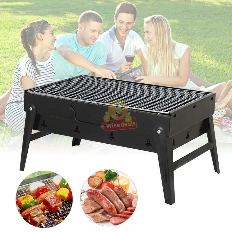 Portable BBQ Braai, Folds into a carry case, open and ready to grill in seconds