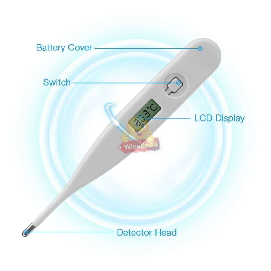 Digital Thermometer  Fast & Accurate Measurement, No Mercury, Environmentally Friendly