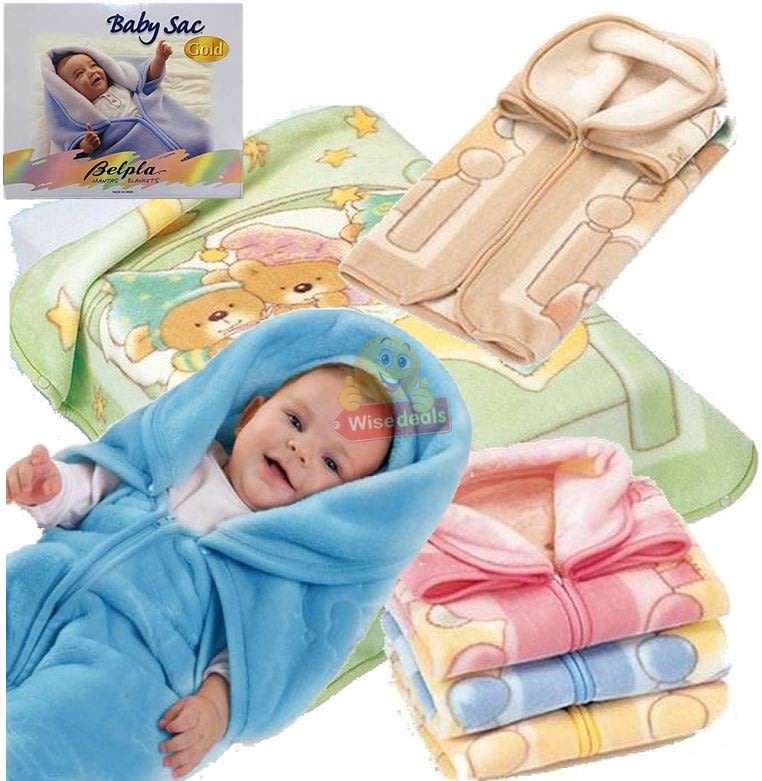 Supper Soft 3-in-1 Baby Blanket, Coat & Sleeping Bag, All in One