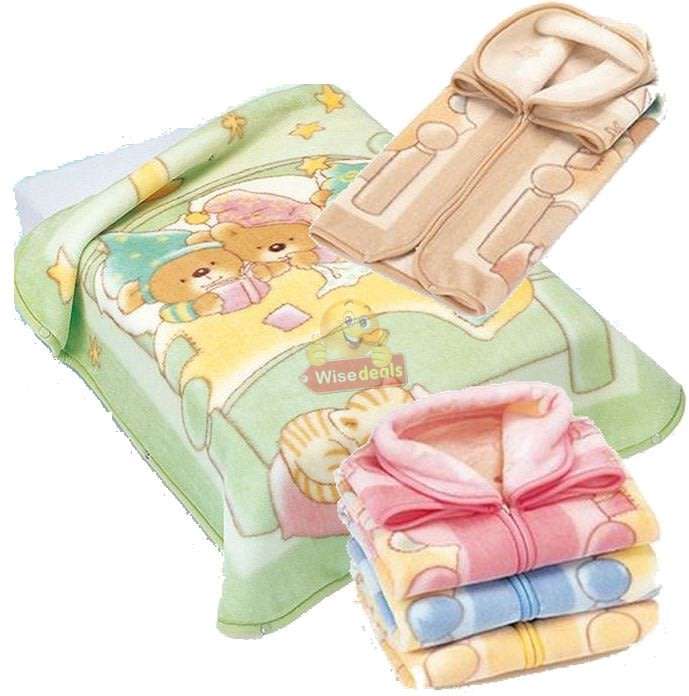 Supper Soft 3-in-1 Baby Blanket, Coat & Sleeping Bag, All in One