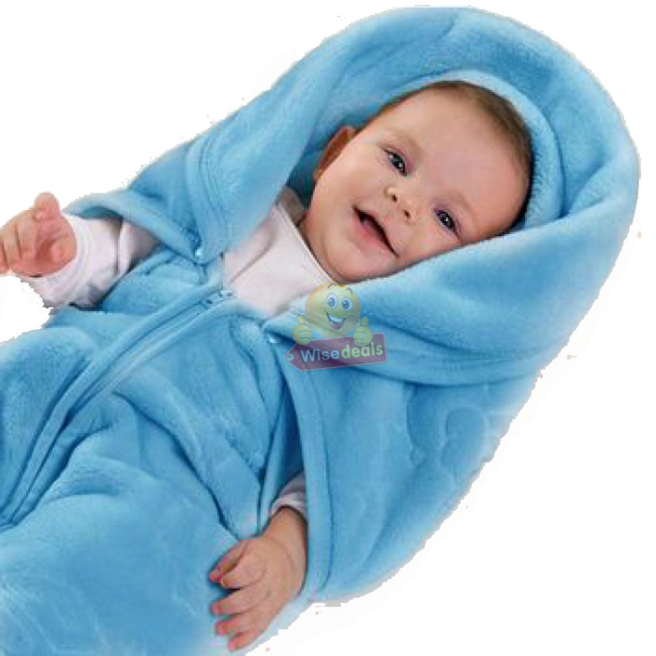 Supper Soft 3-in-1 Baby Blanket, Coat & Sleeping Bag, All in One