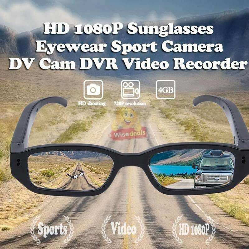 1080P HD Eyeglasses Camera, Support SD Card, Take photos or Videos