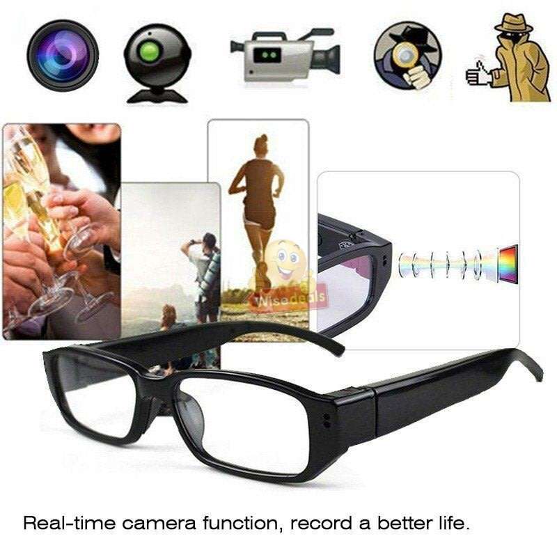1080P HD Eyeglasses Camera, Support SD Card, Take photos or Videos