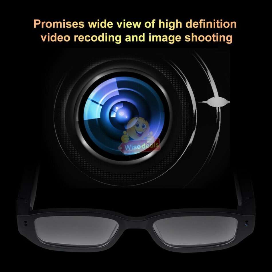 1080P HD Eyeglasses Camera, Support SD Card, Take photos or Videos