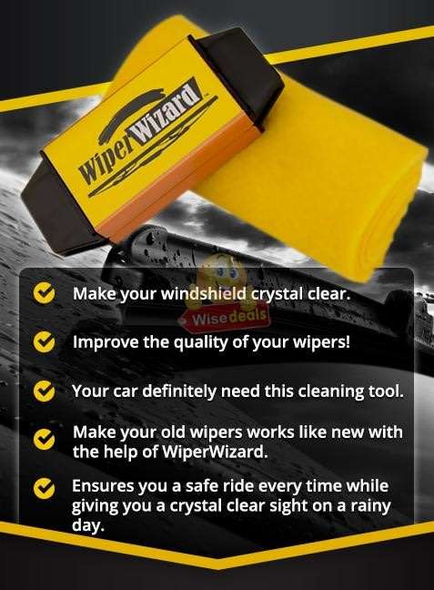 Wiper Wizard  Make OLD Windshield Wipers Work Like NEW In Just SECONDS!