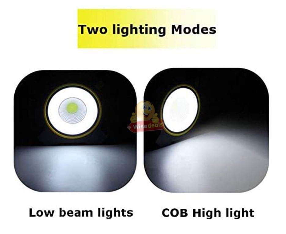 COB Flash Light with Side Light, Perfect for Camping, Maintenance, Emergency and more