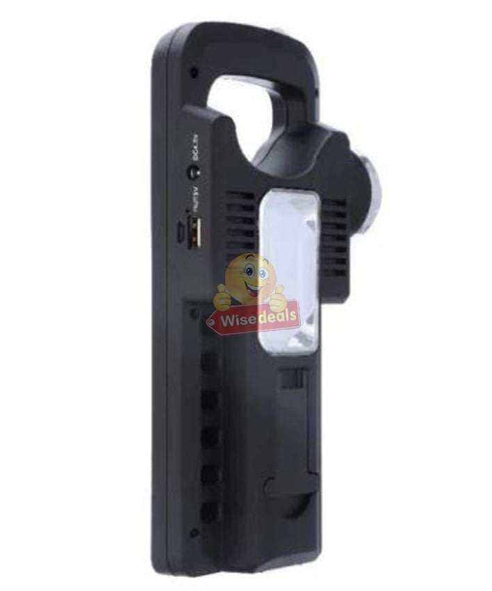 Solar Panel with Build-in Flash Light and Side Light, Support Phone Charging, Lights etc.