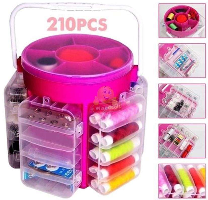 210 Piece Sewing Set  Everything you need in a Single Sewing Container