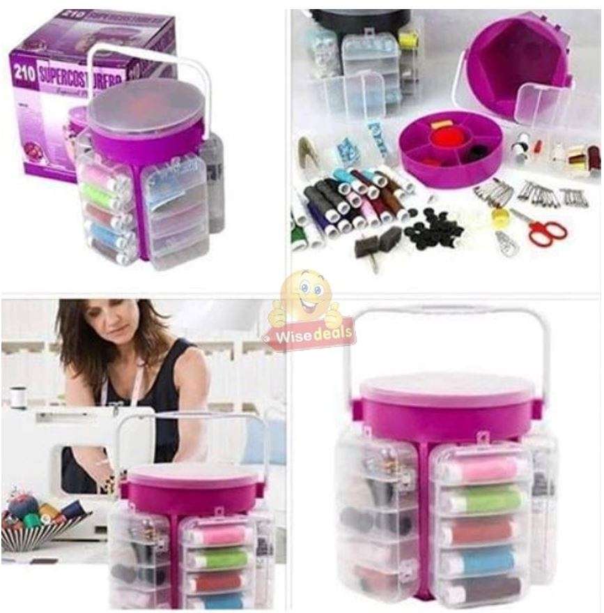 210 Piece Sewing Set  Everything you need in a Single Sewing Container