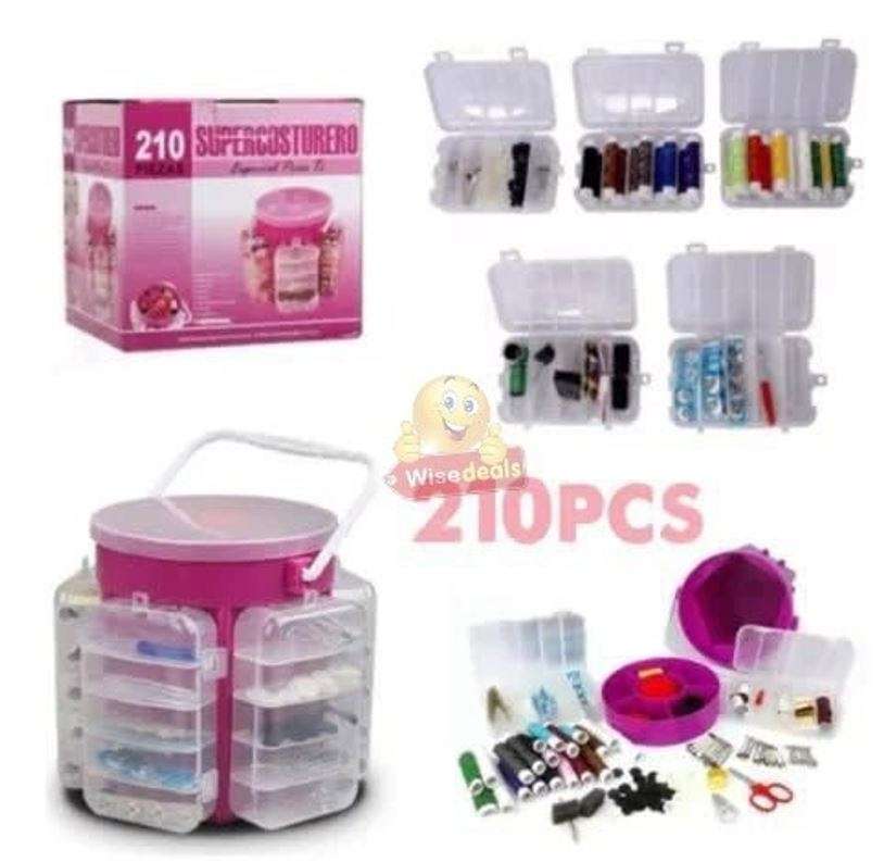 210 Piece Sewing Set  Everything you need in a Single Sewing Container