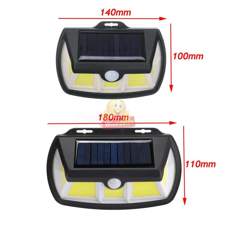 NEW Super Bright 90 COB SOLAR Wall Light, Waterproof, 3 Working Modes, 270°, 1000LM