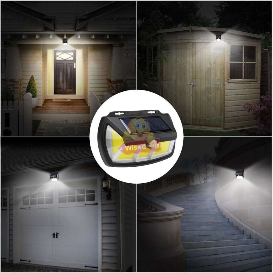 NEW Super Bright 90 COB SOLAR Wall Light, Waterproof, 3 Working Modes, 270°, 1000LM