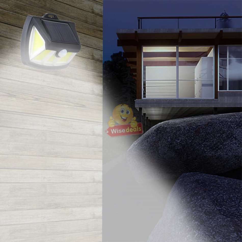 NEW Super Bright 90 COB SOLAR Wall Light, Waterproof, 3 Working Modes, 270°, 1000LM