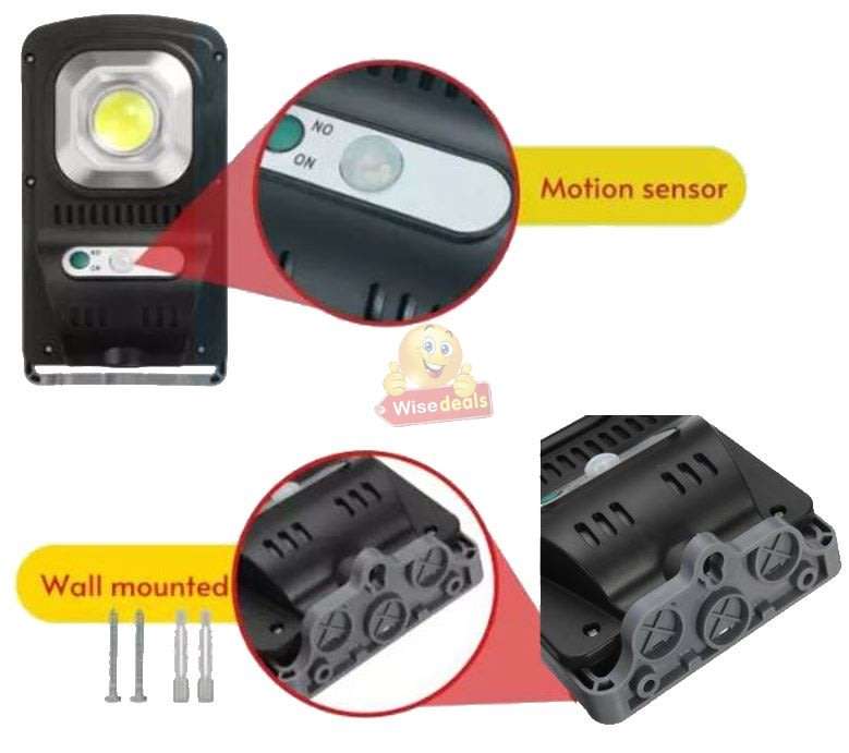 Super Bright COB SOLAR Flood Light, Motion Sensor, waterproof, durable and Intelligent Energy Saver